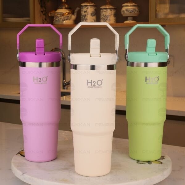 1 Adet H2o 900ml Pipetli Termos Matara 2060304