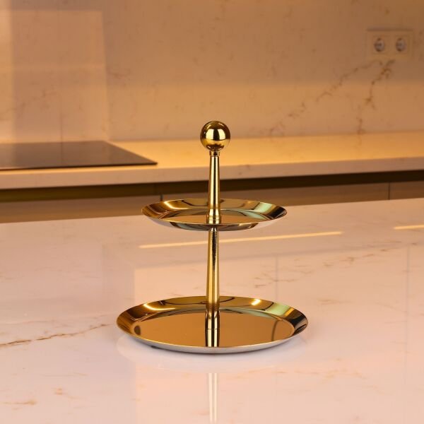 Tiamo Small Gold 2 Katlı Sunumluk