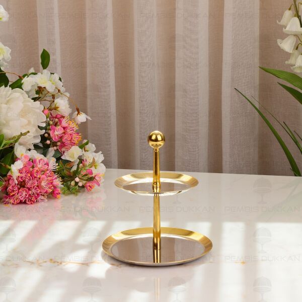 Tiamo Small Gold 2 Katlı Sunumluk