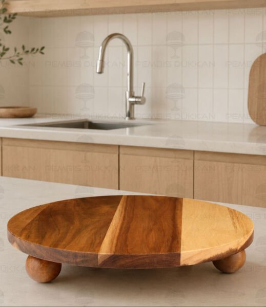 Akasya 30cm Top Ayaklı Yuvarlak Stand 76755
