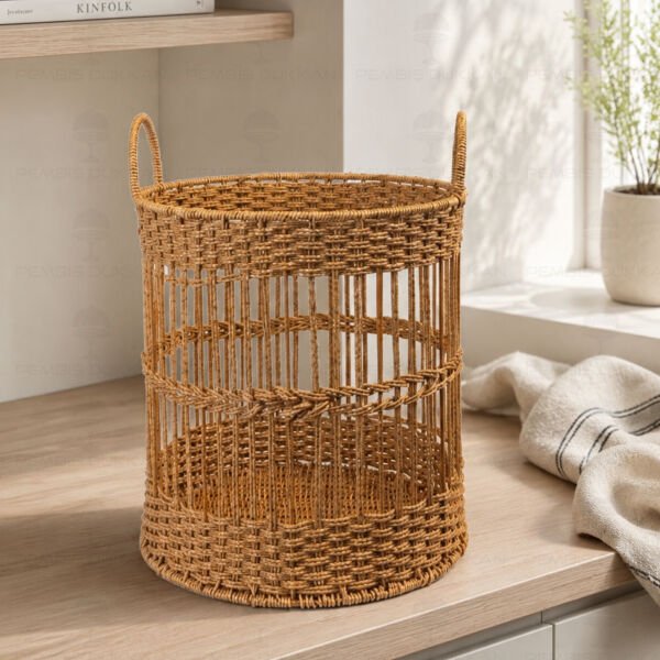3lü Silindir Model Rattan Sepet 1720