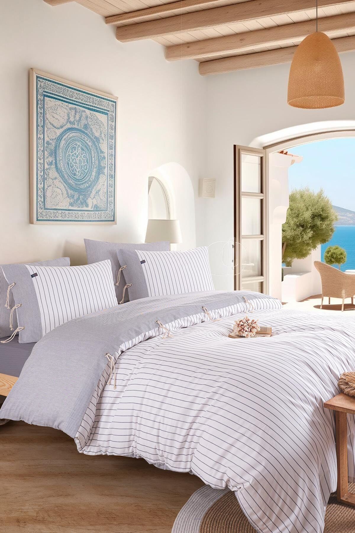 Cruise Çift Kişilik Nevresim Takımı - İndigo