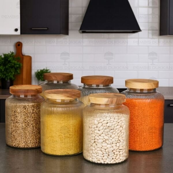 6lı Cure Erzak Kavanoz Set (1s11-1s12)