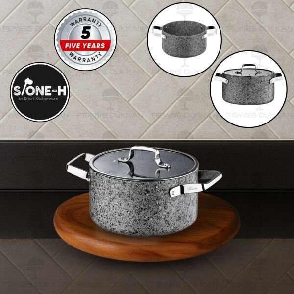 Brioni Stone-Age 22 Cm Derin Tencere