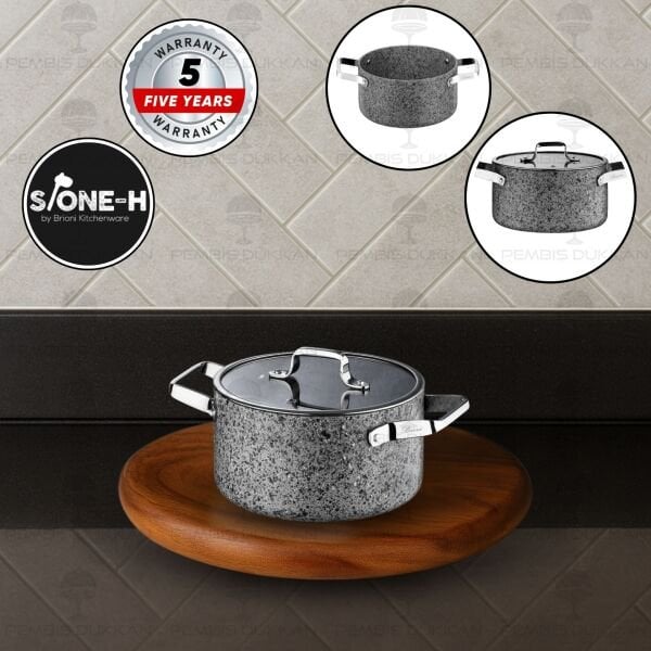 Brioni Stone-Age 20 Cm Derin Tencere