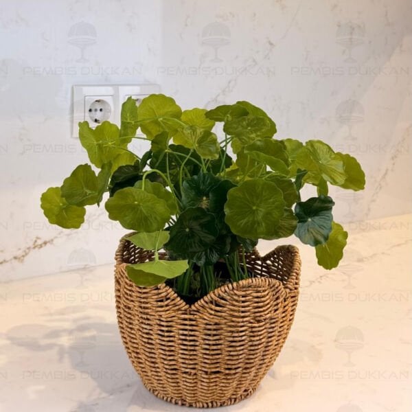 36cm Lotus Yapay Çiçek Rattan Kombin 1377