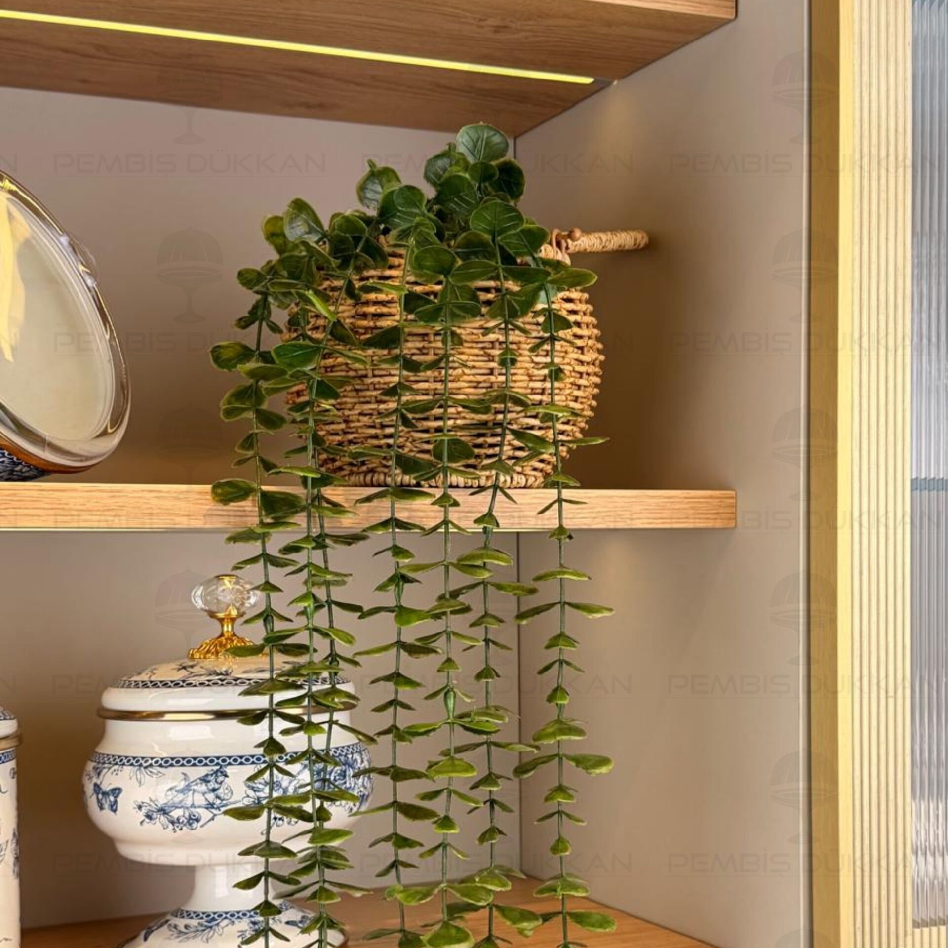 55cm Sarkan Yapay Çiçek Rattan Kombin 1570